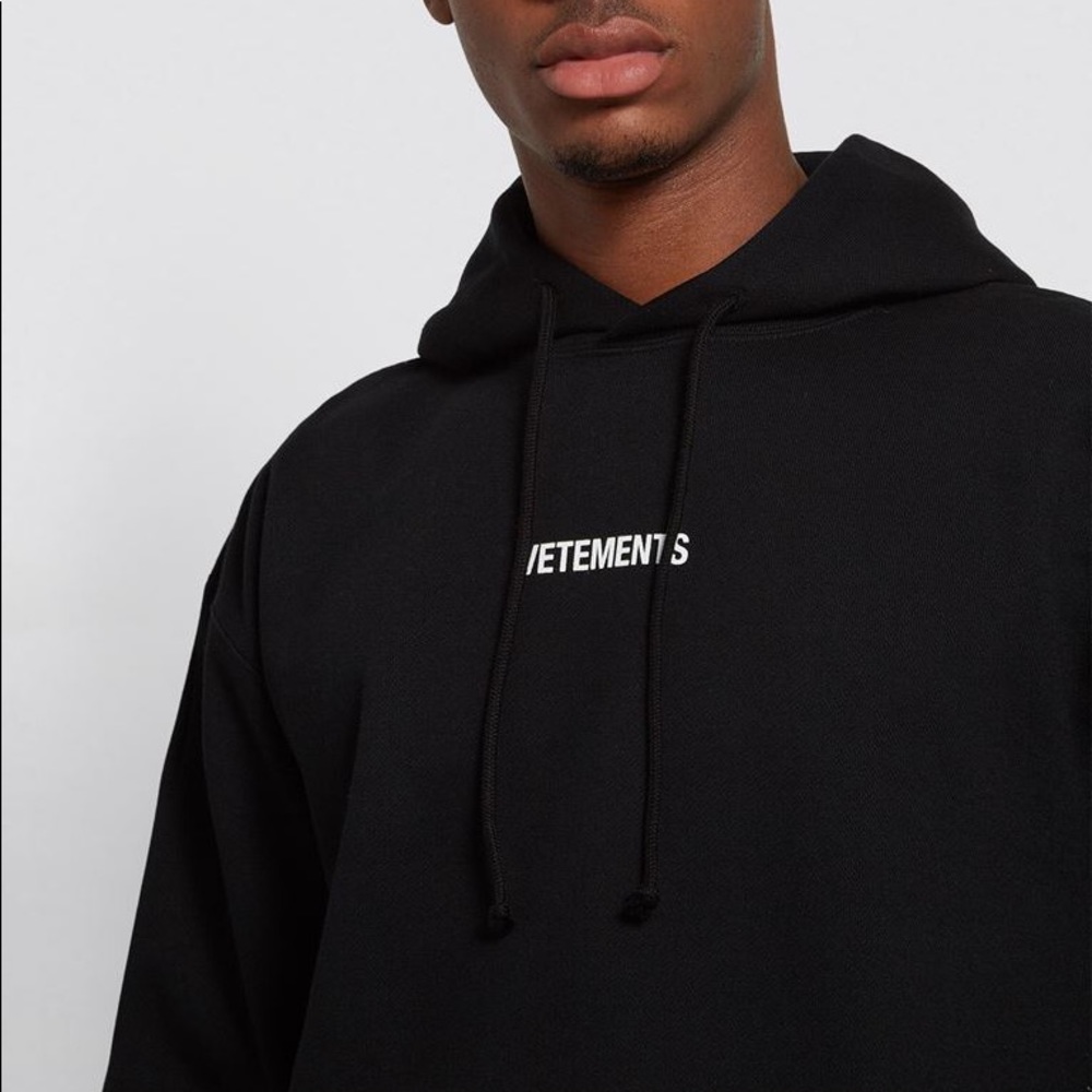 VETEMENTS Black Logo Hoodie